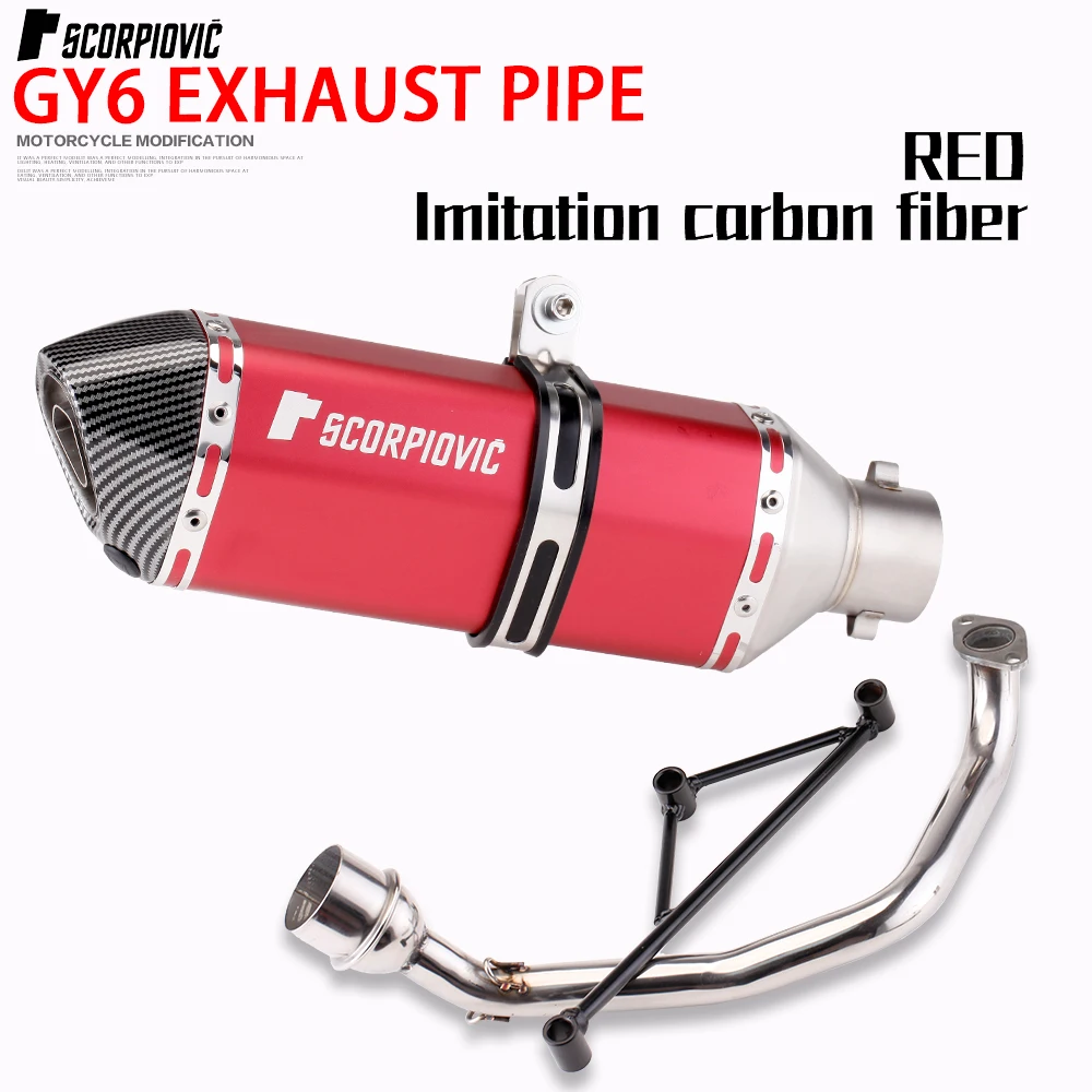 Escape Yamaha GY6 alto rendimiento para tubo de salida delantero - imagen 5