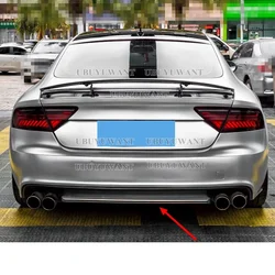 Difusor trasero carbono con alerón labio para Audi A7 2011-2014