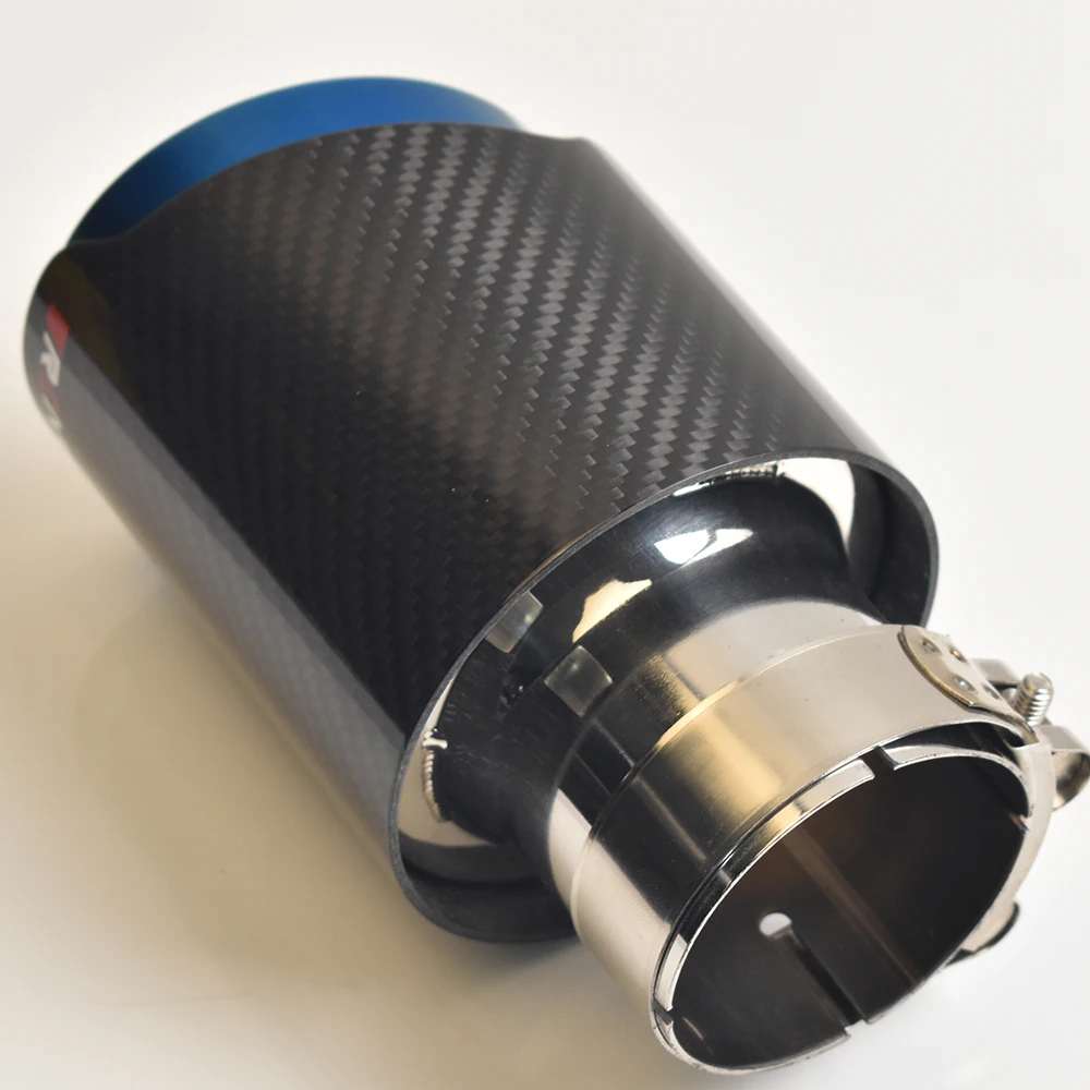VREMUS escape fibra de carbono azul para coche modificado - imagen 4