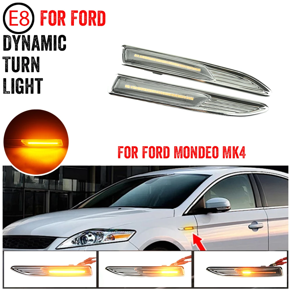 Piloto lateral LED secuencial para Ford Mondeo Mk4 (BA7) 2007-2015 - imagen 2