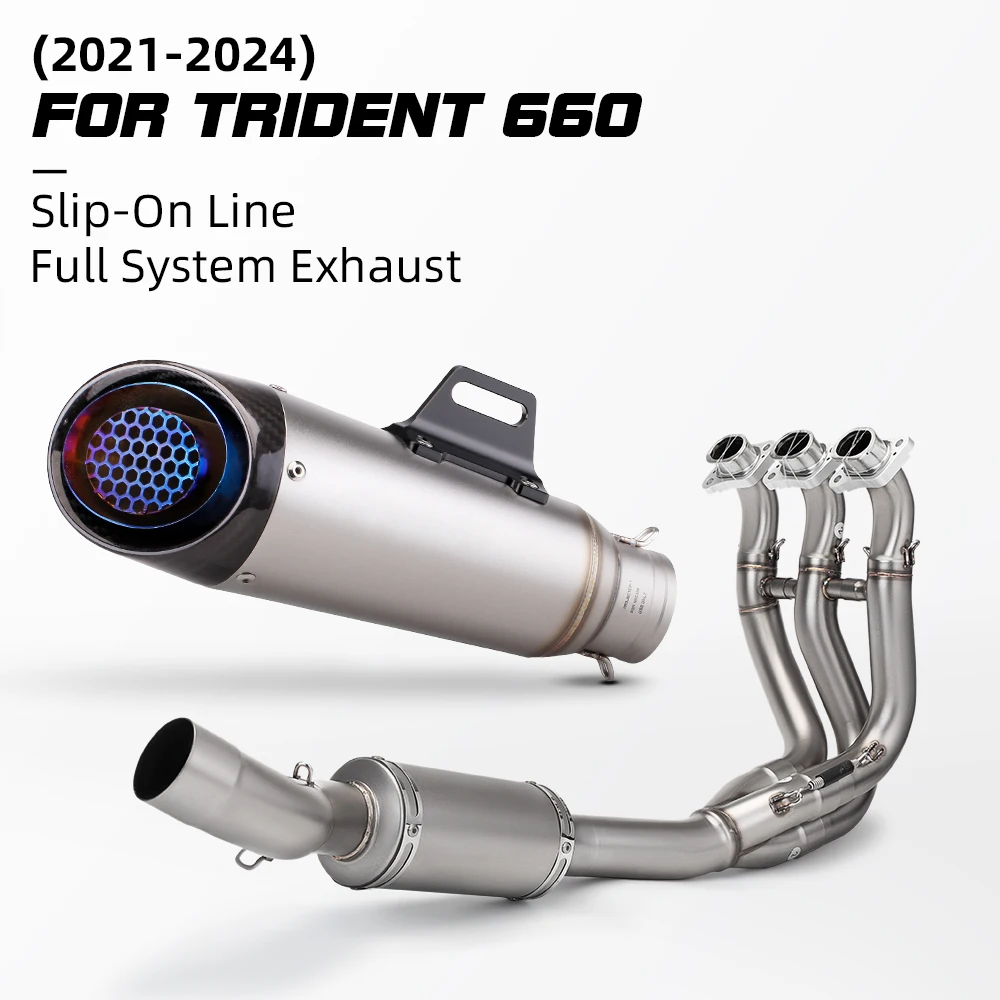 Sistema de escape completo 51mm para Triumph Trident 660 2021-2024
