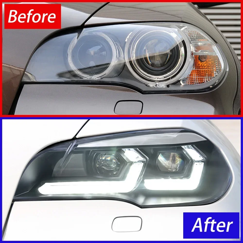 Faros LED con luz diurna para BMW X5 E70 (2007-2013) - imagen 3