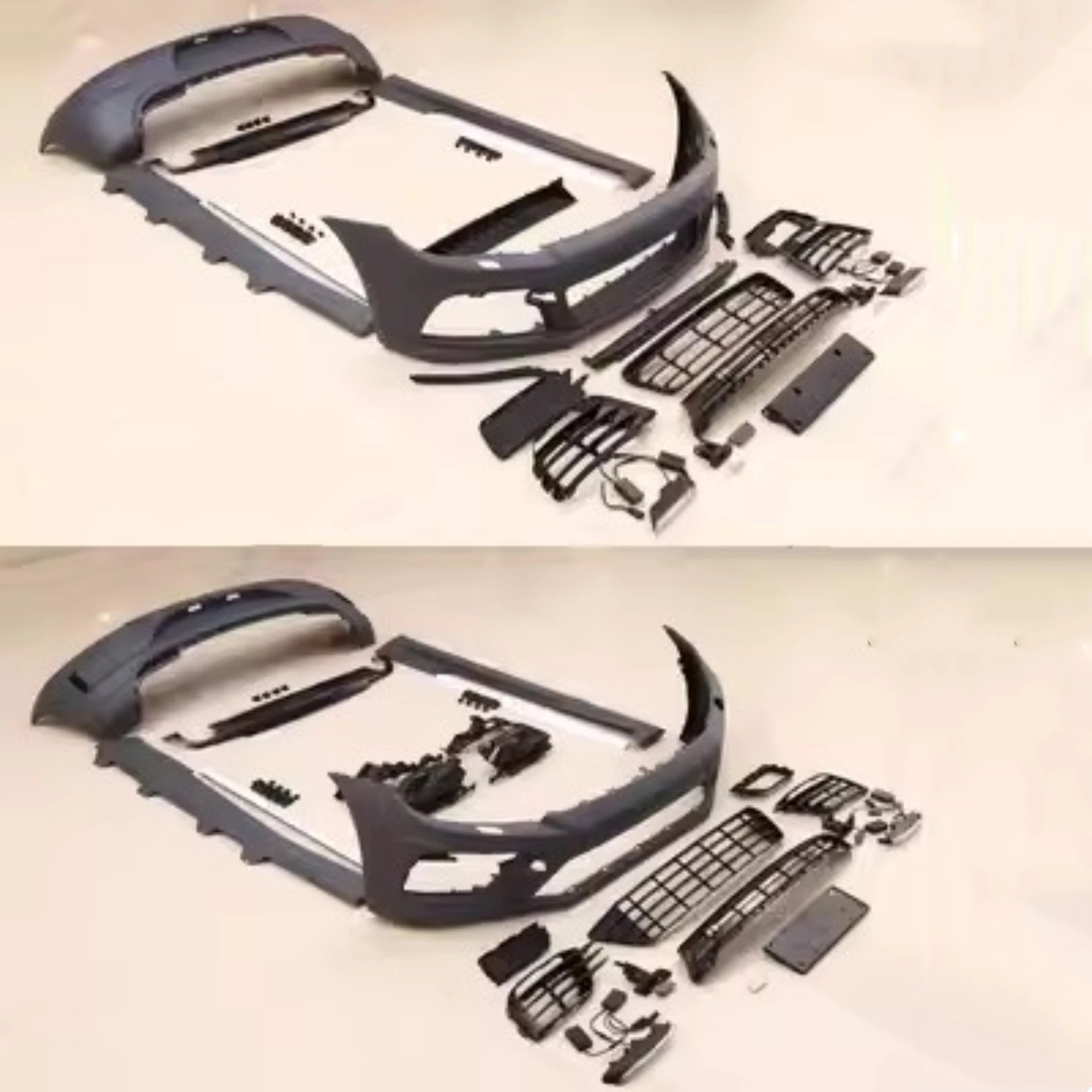 Rejilla de montaje de parachoques trasero delantero para Volkswagen vw Scirocco 2009-2016 falda lateral convertir estilo R Kit ancho accesorios de coche