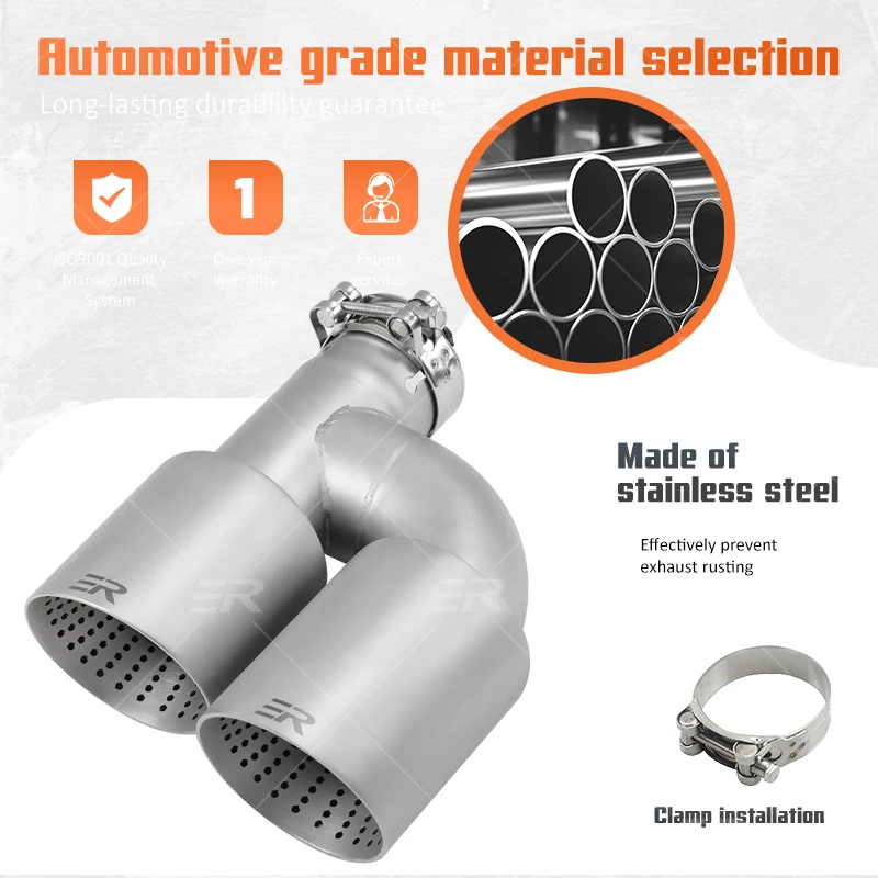 Terminal escape doble mate acero inoxidable – Golf 7 Universal - imagen 3