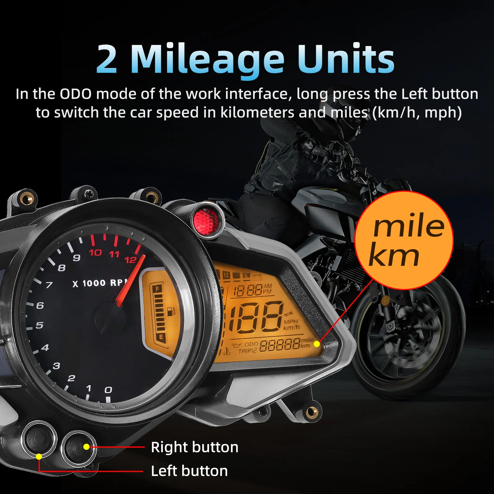Imagen del producto instalado en motocicleta