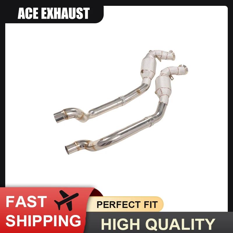 ACE bajante escape acero inoxidable alto flujo – Porsche Panamera 4.8 T