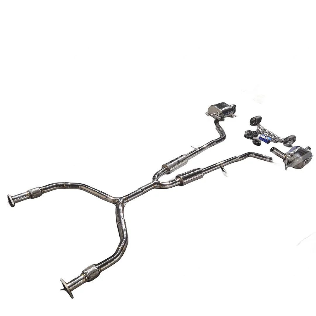 Escape deportivo Super Racing Cat Back Infiniti G37 con doble salida - imagen 4