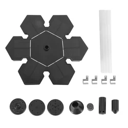 Bomba fuente solar jardín – Kit panel y surtidor sumergible exterior