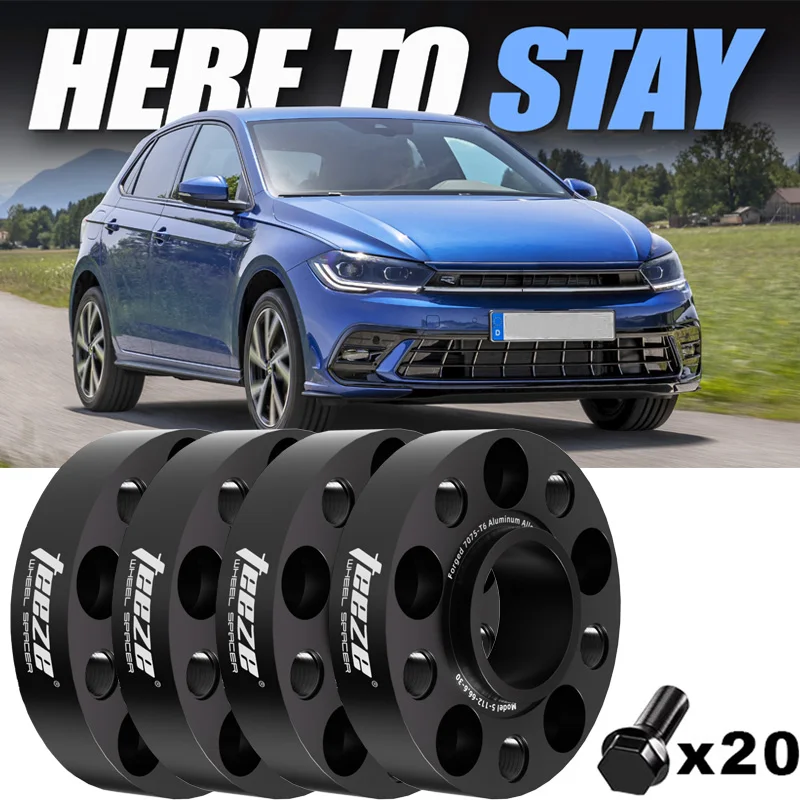 Kit espaciador cubo 5x100 57,1 VW Polo 2001-2024 Nivus aluminio - imagen 2