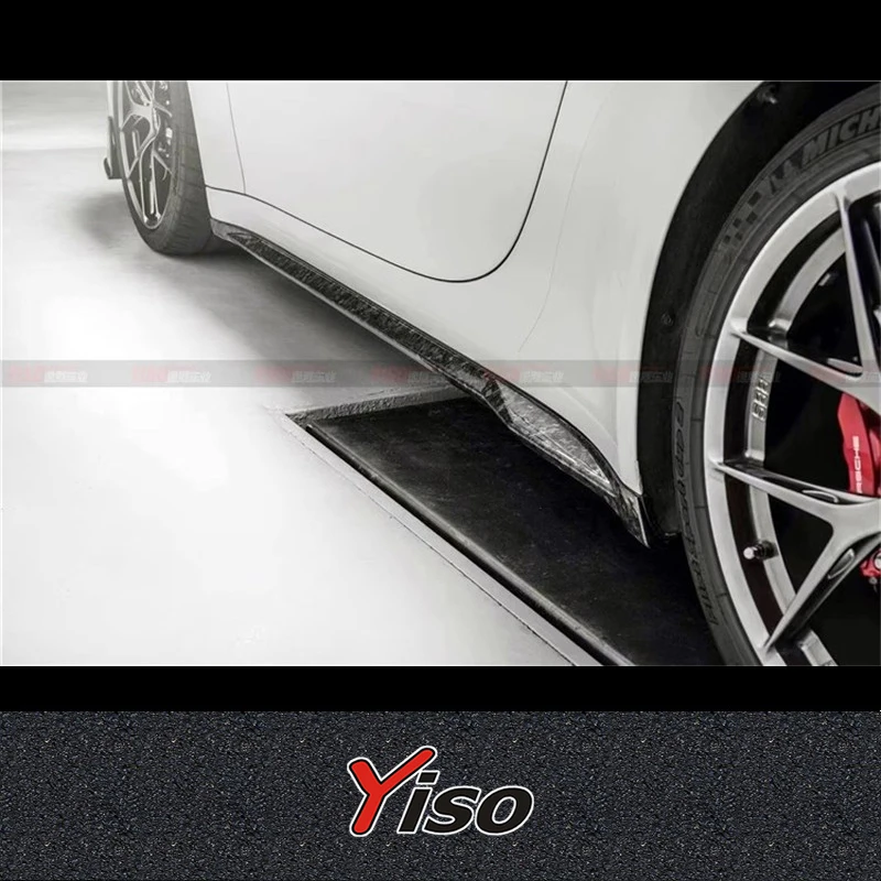 Kit fibra de carbono Porsche 911 992 alerón trasero falda lateral labio - imagen 4
