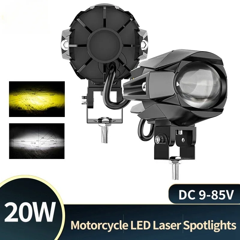 Faro antiniebla auxiliar impermeable para moto de doble haz - imagen 2