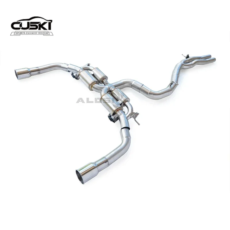 Escape deportivo con válvula inoxidable para Audi RS3 2.5T 2017-2023 - imagen 4