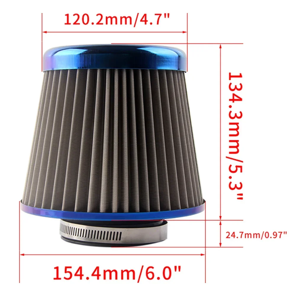 kit toma de aire cónico universal sport - acero corrugado - imagen 4