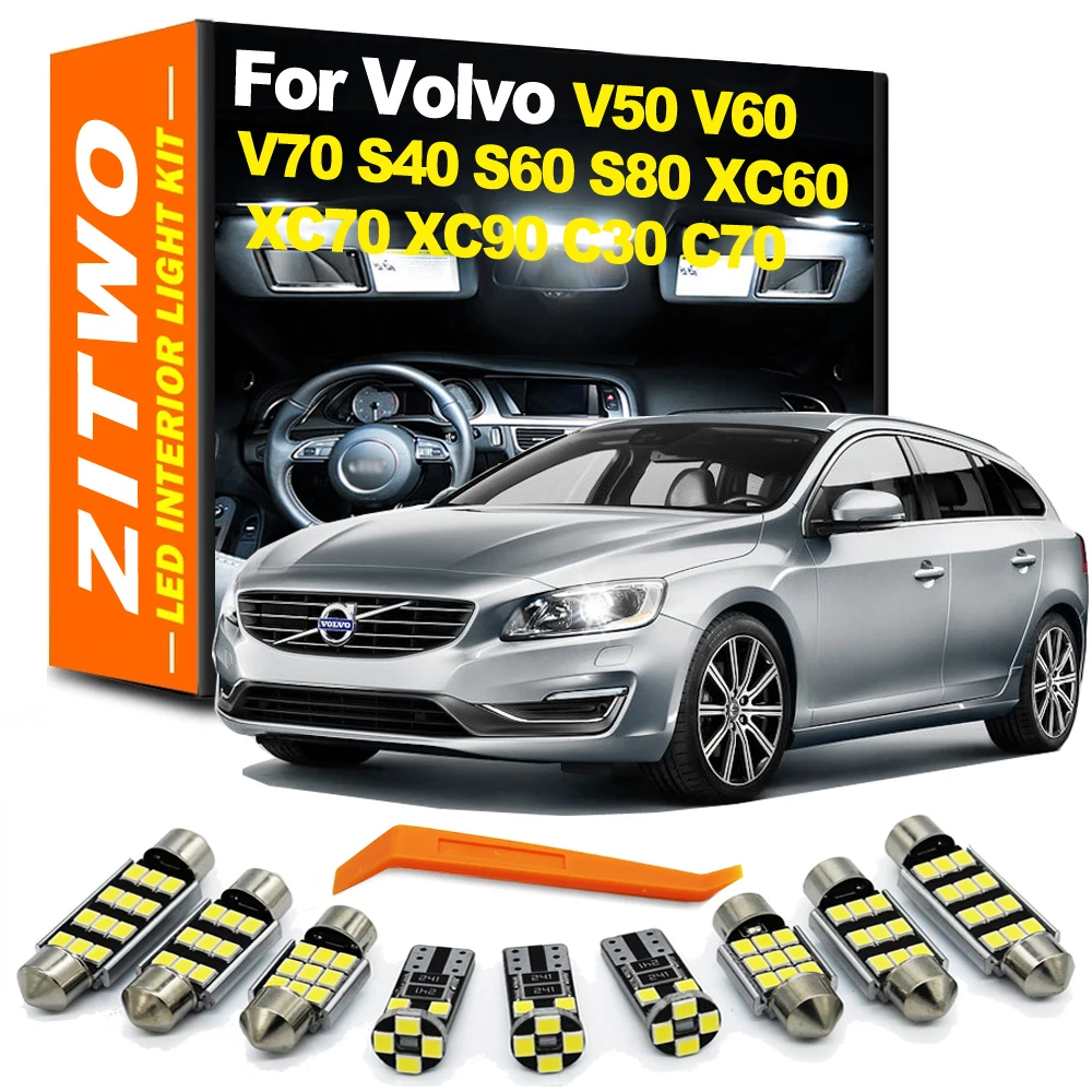 Kit luces LED techo cúpula interior Volvo V50 V60 V70 S60 XC60 XC90