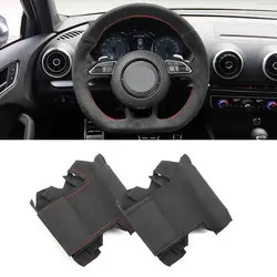 Funda de volante de cuero y ante para Audi S3/S5