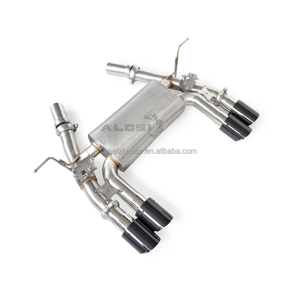Sistema de escape deportivo de acero inoxidable