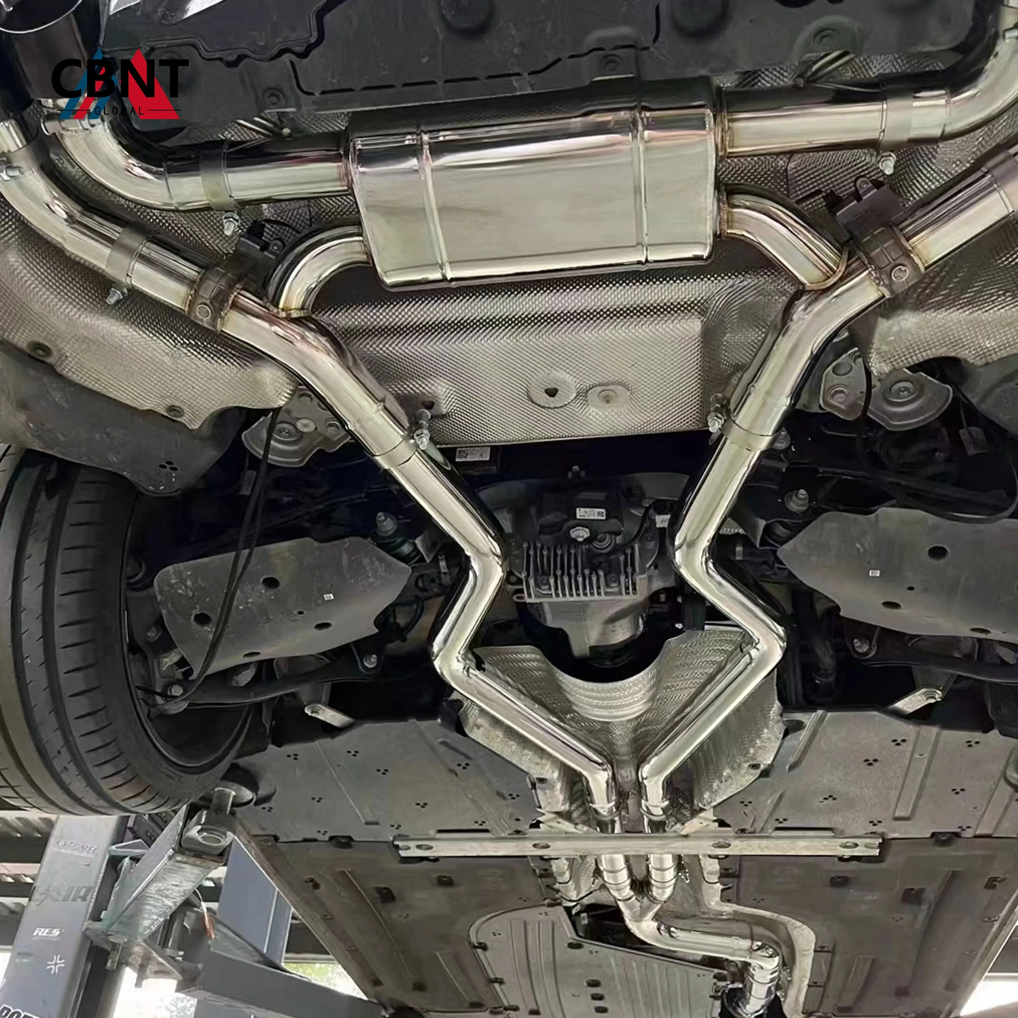 Escape catback CBNT con válvula para BMW M240i M340i M440i B58 - imagen 2