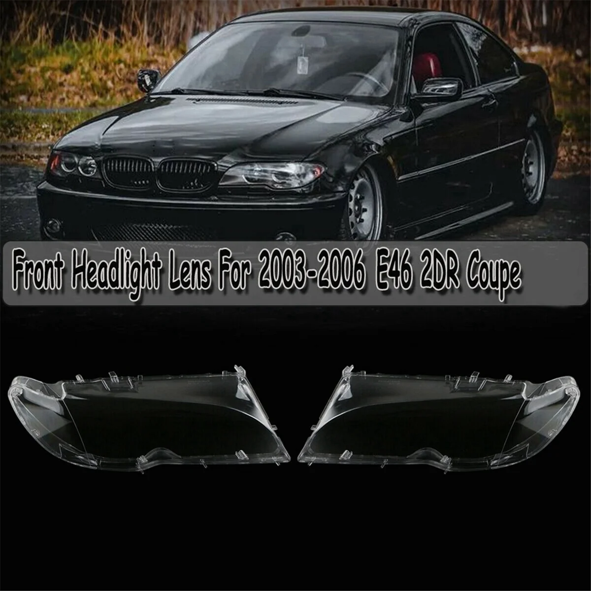 Cubierta lente faro para BMW E46 Cupé 325Ci 330Ci - imagen 3