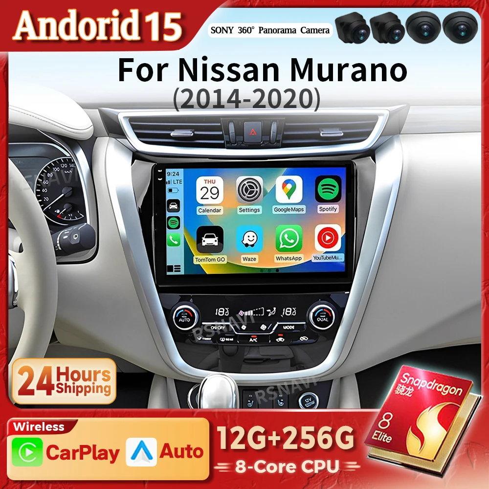 Autoradio Android con CarPlay para Nissan Murano Z52 2014-2020