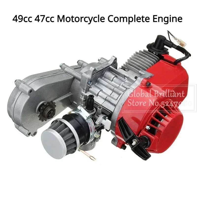 Motor 2T 49 cc con caja de transferencia para Mini Dirt Bike