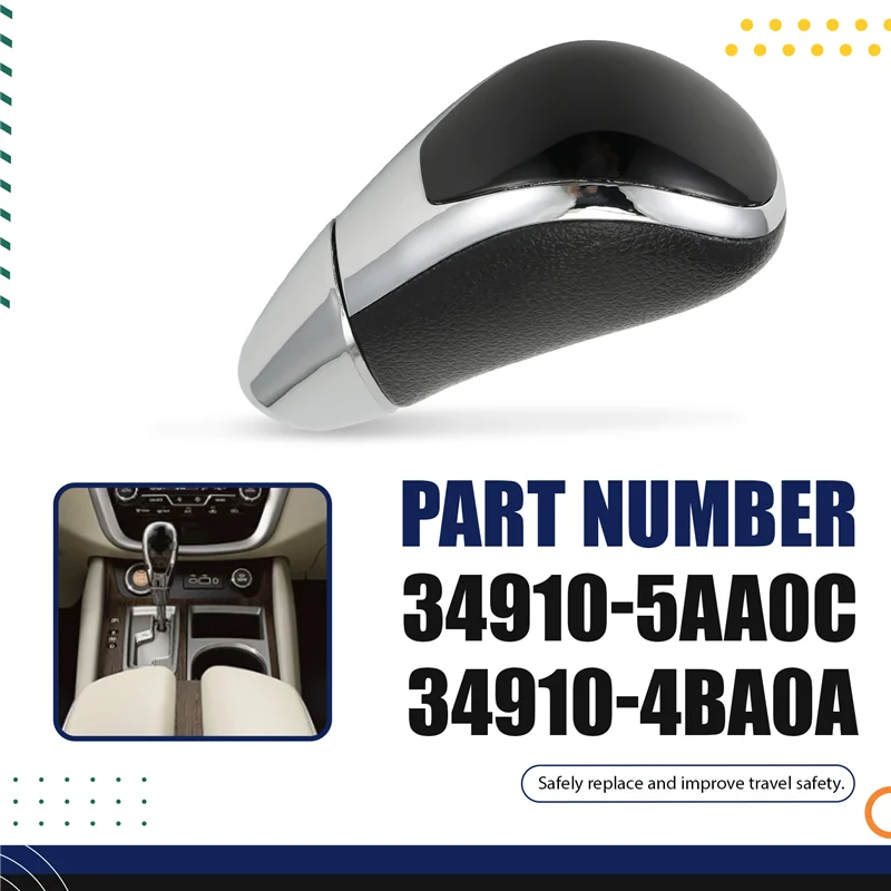 Pomo palanca de cambios Nissan Murano 2015-2023 OEM 34910-5AA0C - imagen 4