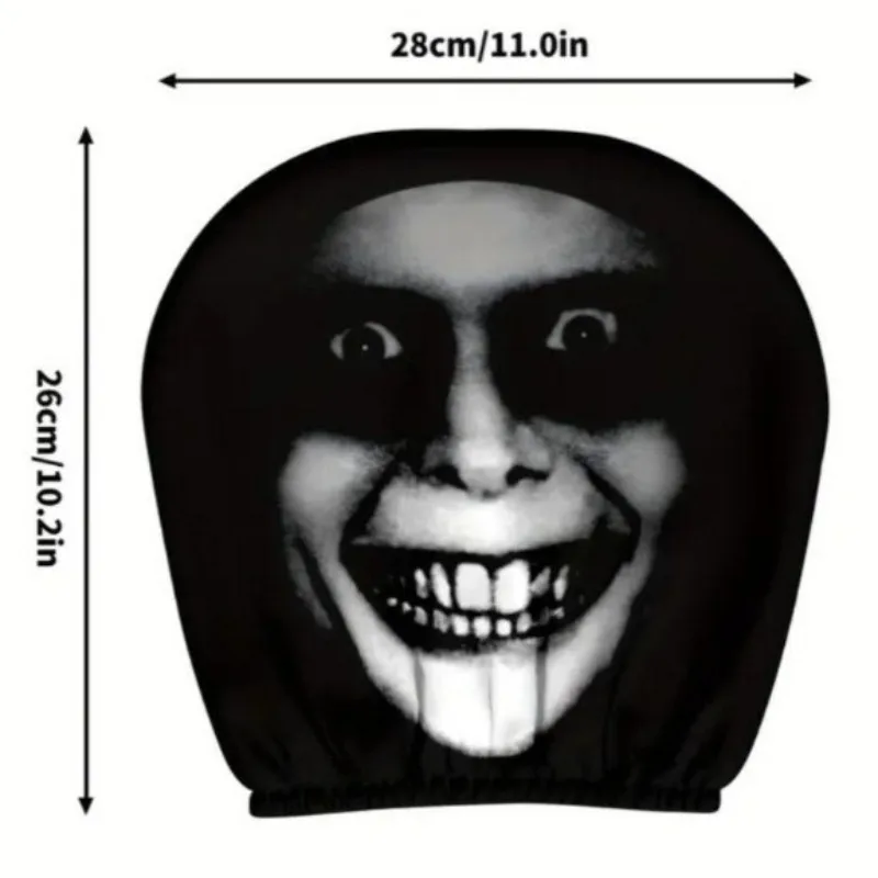 Funda de cojín para reposacabezas de coche con estampado sonriente - imagen 5