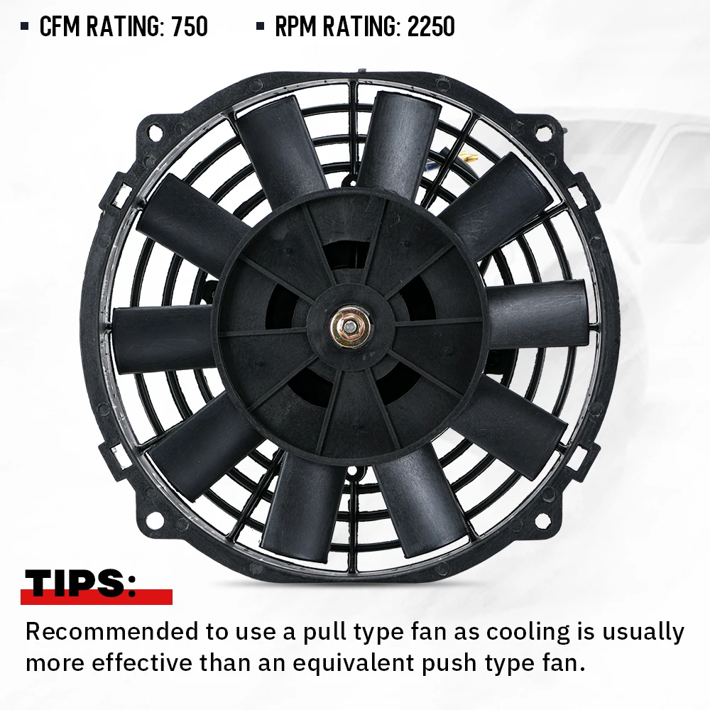 Ventilador fino para espacios reducidos del vano motor