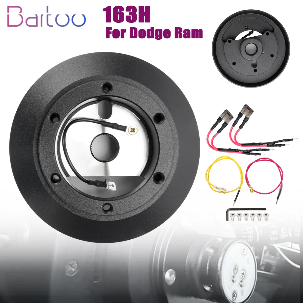 Bartoo-163H Adaptador buje corto 6 pernos para volante Dodge Ram