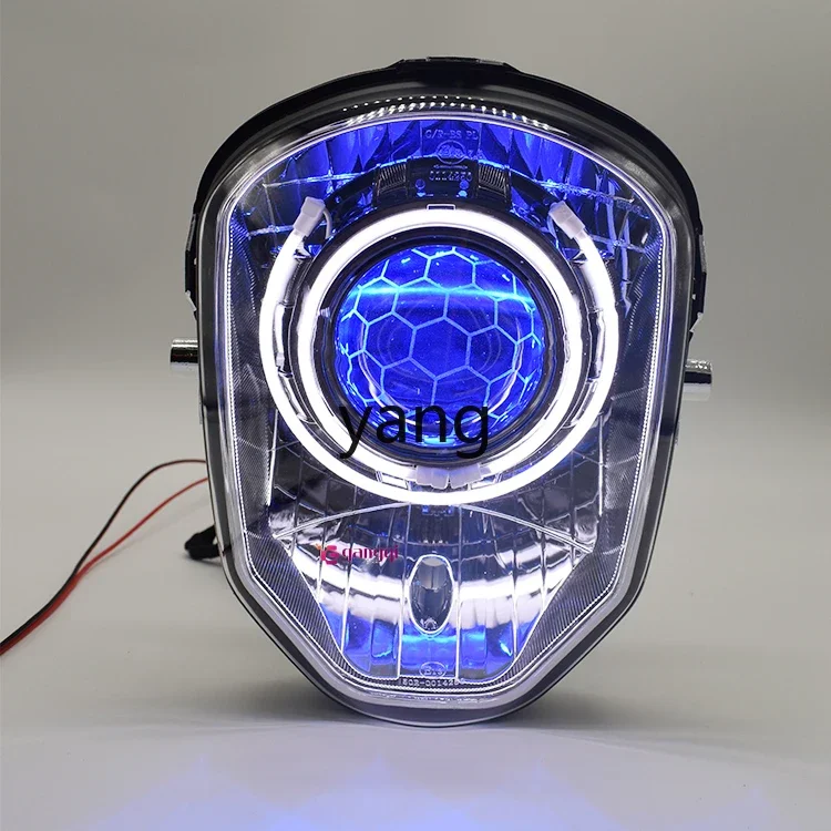Faro de moto con doble lente de panal a juego – conjunto reacondicionado - imagen 4