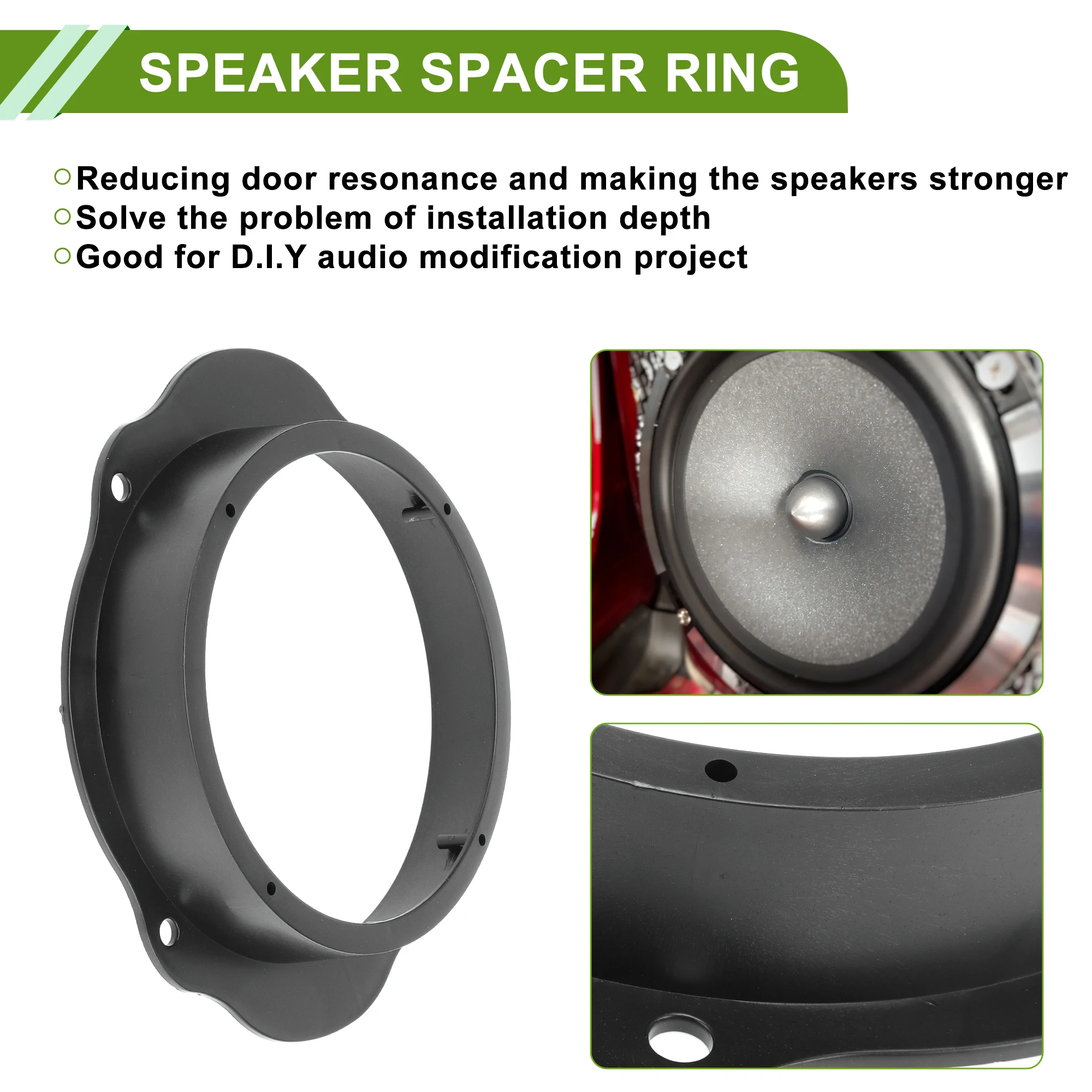 Autohaux adaptador espaciador tweeter para Ford Focus 6,5 pulgadas - imagen 2