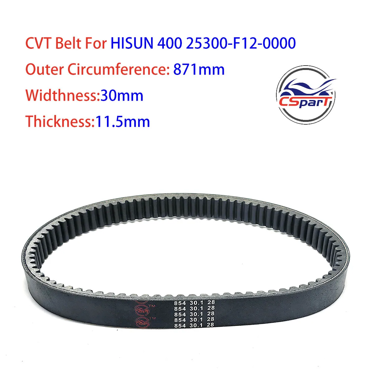 Correa de transmisión CVT 25300-F12-0000 para Hisun HS400 400 cc UTV