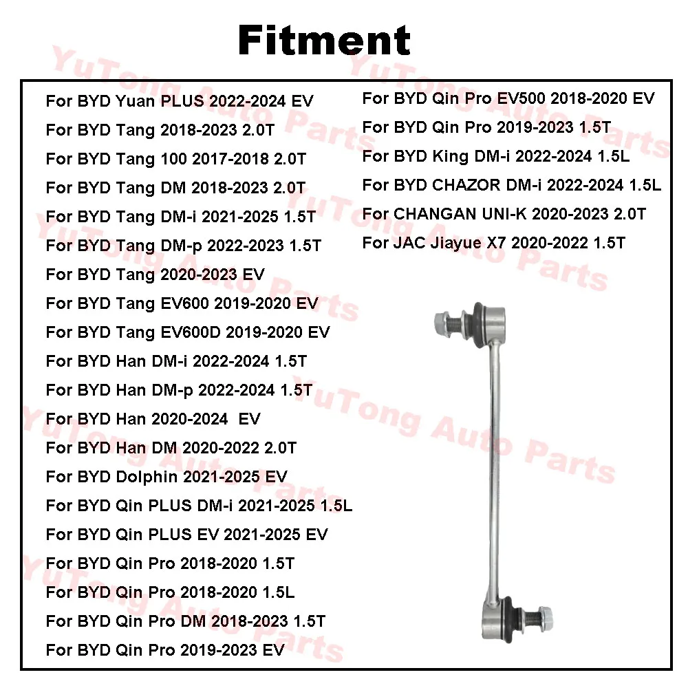 Enlace estabilizador delantero para BYD Tang EV 2022 DM-i Han Qin Pro Yuan Plus CHAZOR CHANGAN UNI-K JAC X7, barra de conexión, repuestos de coche - imagen 4