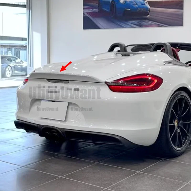 Alerón Trasero Porsche Boxster 981 Fibra Carbono Negro 2013-2016 - imagen 4