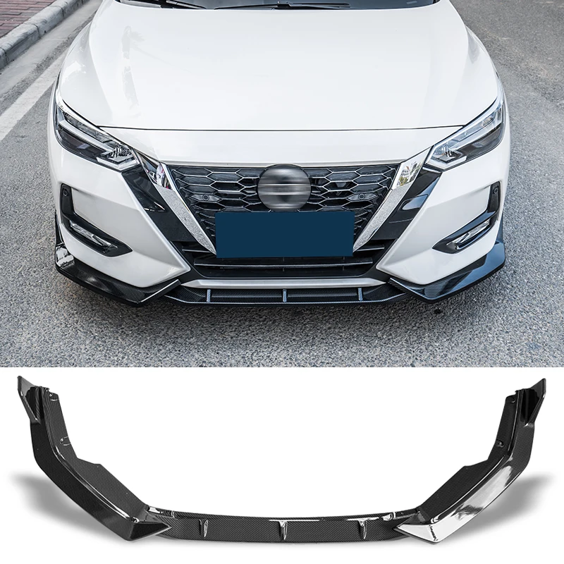 Alerón de parachoques delantero Nissan Sentra Sylphy – look carbono - imagen 2