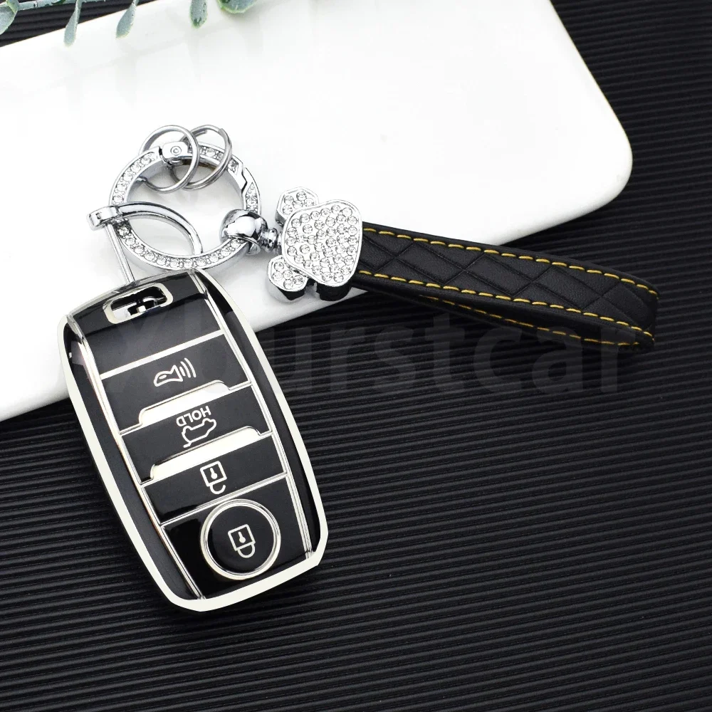 Funda de llave Kia de TPU para mando de 4 botones - imagen 3