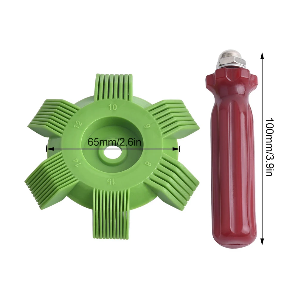 Universal coche A/C radiador condensador evaporador aleta alisador bobina peine plástico sistema de refrigeración automática herramientas de reparación - imagen 3