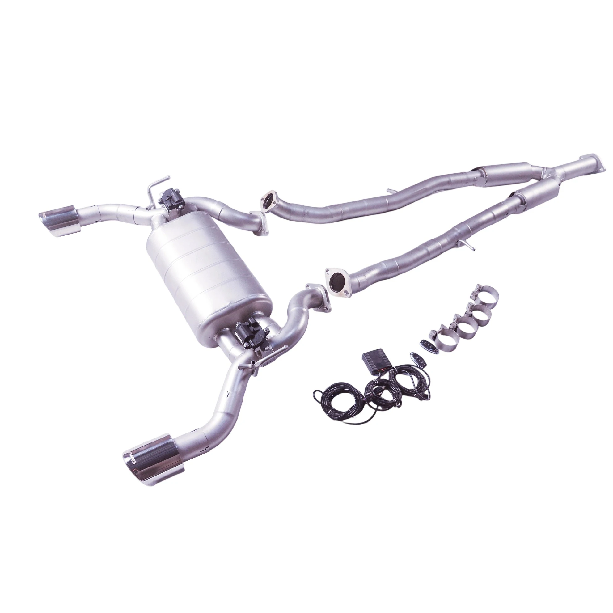 Escape catback acero inoxidable 304 Infiniti Q50 3.0/3.7 difusor - imagen 3