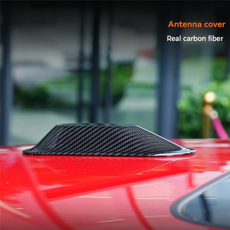Cubre antena tiburón fibra de carbono seco para Mini Cooper eléctrico - imagen 4