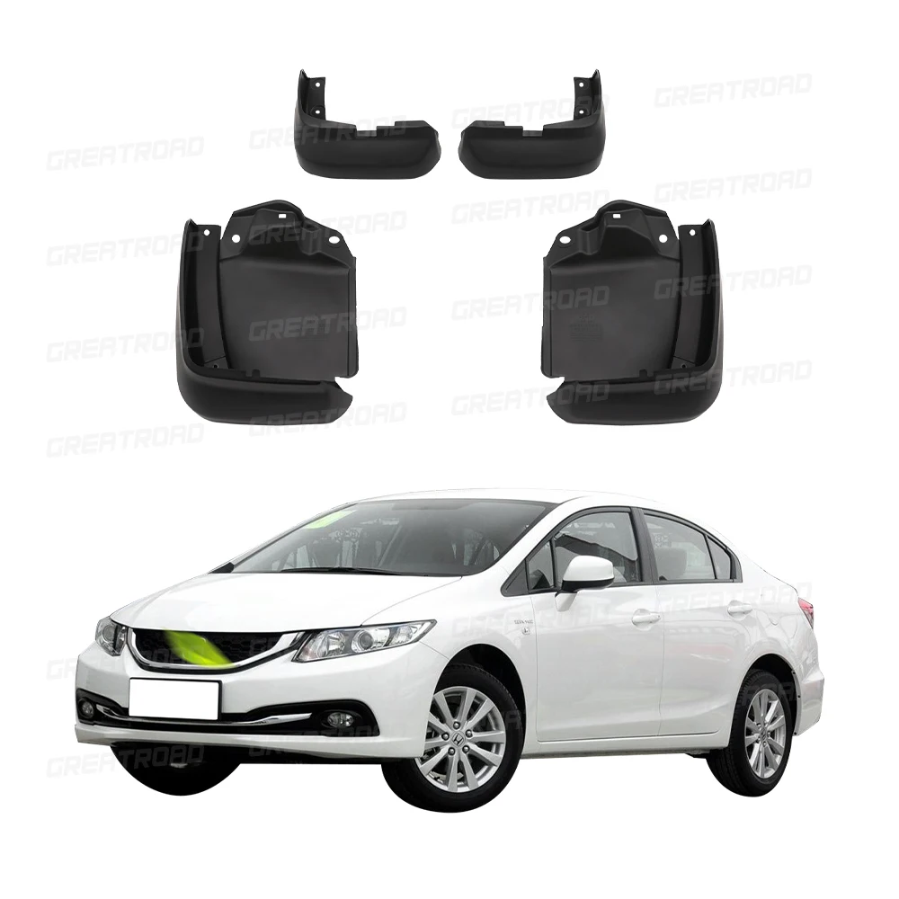 Protectores guardabarros Honda Civic Sedan 2012-2015 (4 piezas) - imagen 2