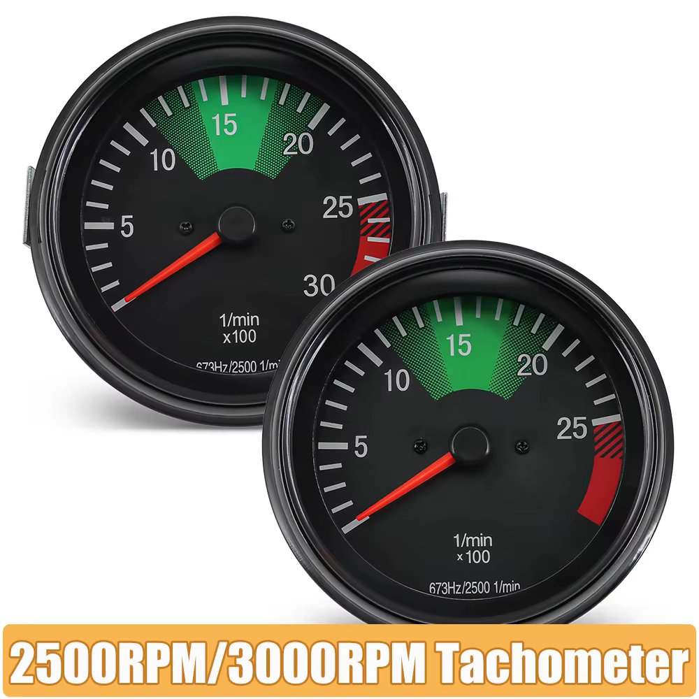 Tacómetro Mercedes camión 100mm 24V 2500-3000 RPM OEM 025426916