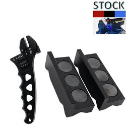 Llave ajustable de aluminio con mordazas para racores de combustible