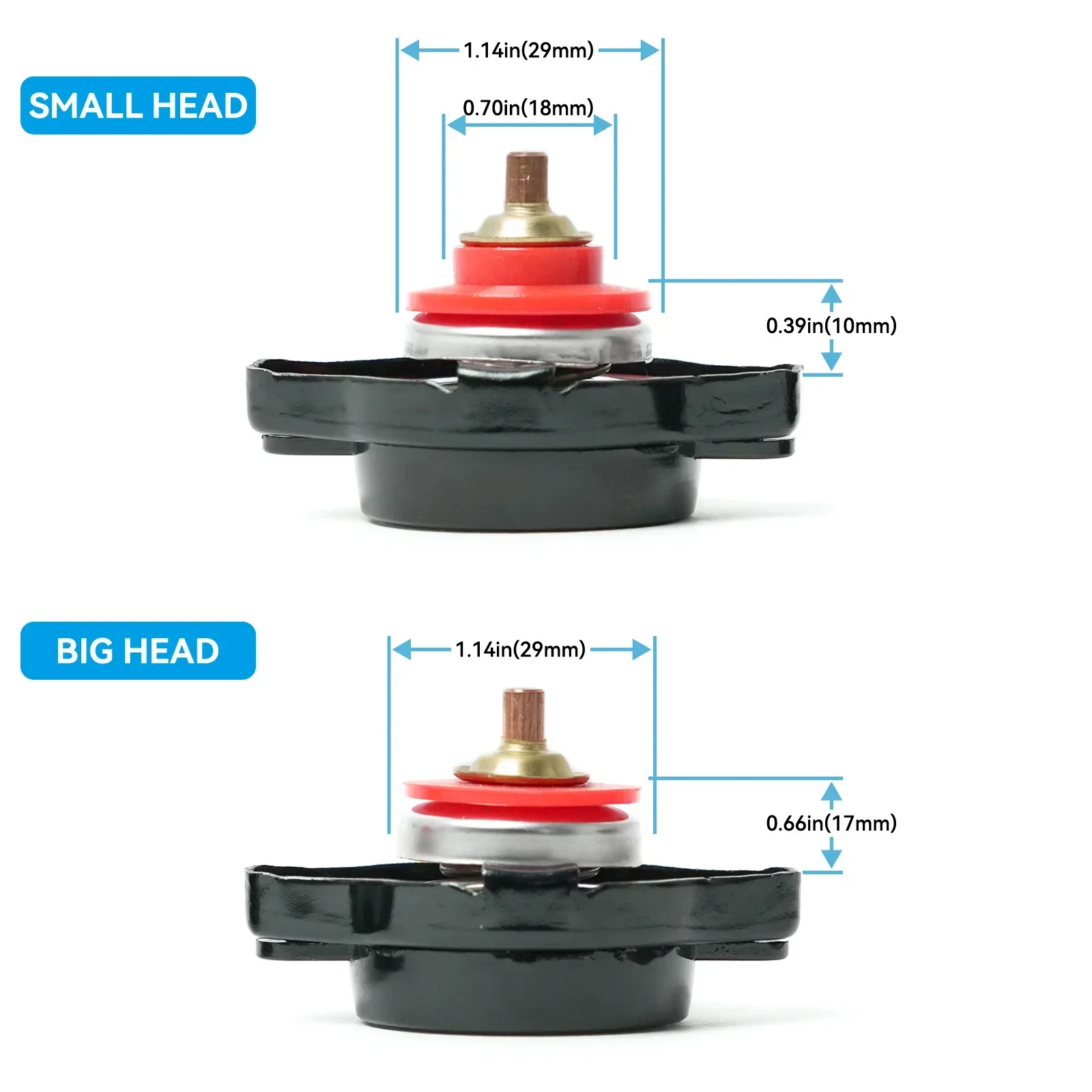 Tapa radiador termo roja con medidor temperatura – Universal - imagen 2