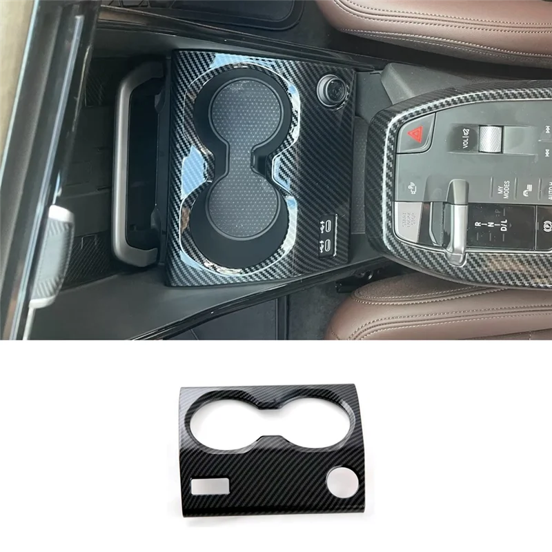 Embellecedor consola central BMW X1 U11 2023-2024 ABS efecto carbono - imagen 5