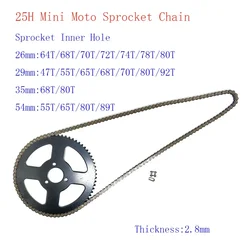 Piñón trasero Mini Moto ATV Quad Pit Pocket 47-49cc