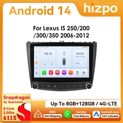 Radio Android Auto y CarPlay Hizpo para Lexus IS 2006-2012