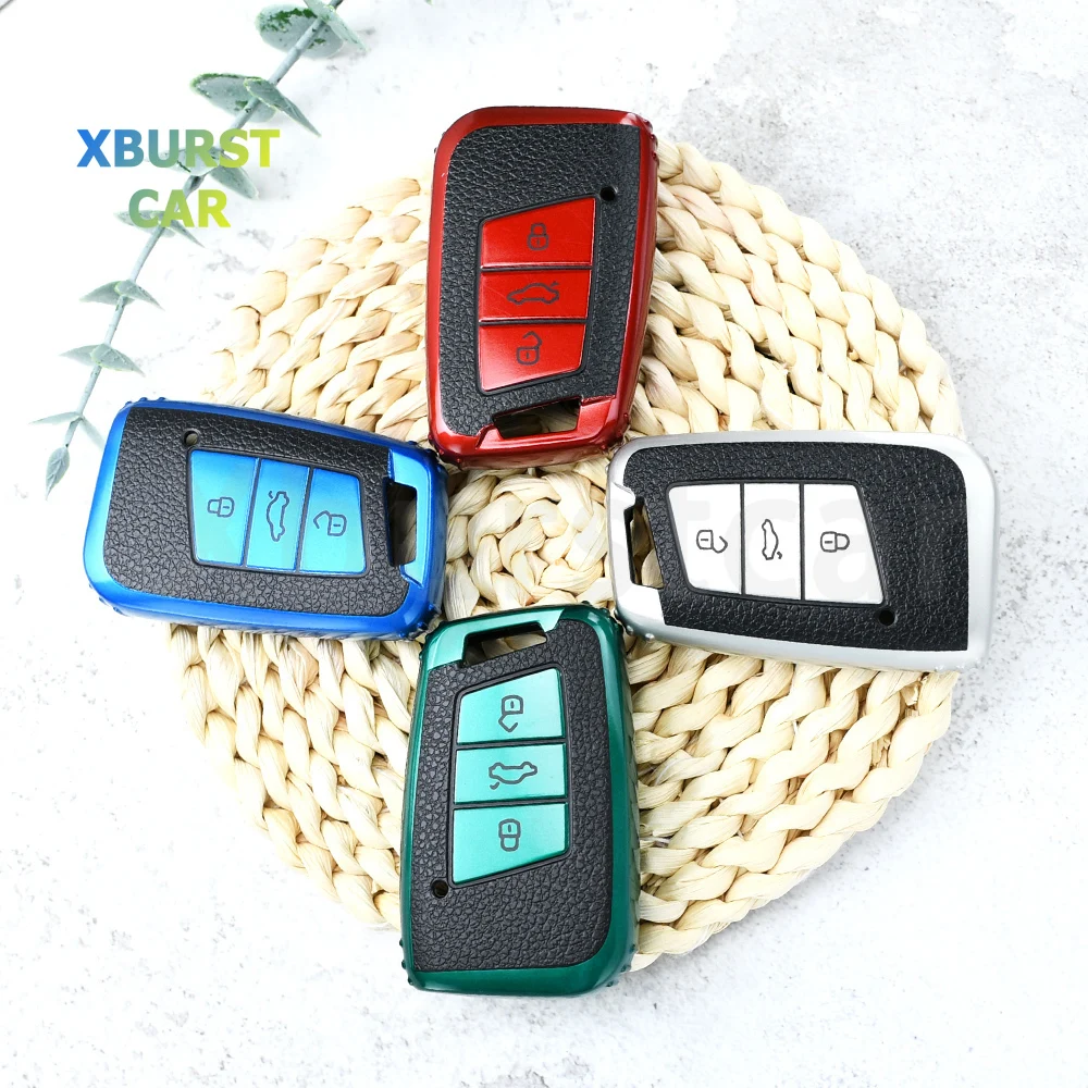 Funda protectora de llave TPU para Skoda Superb, Kodiaq y VW Passat B8