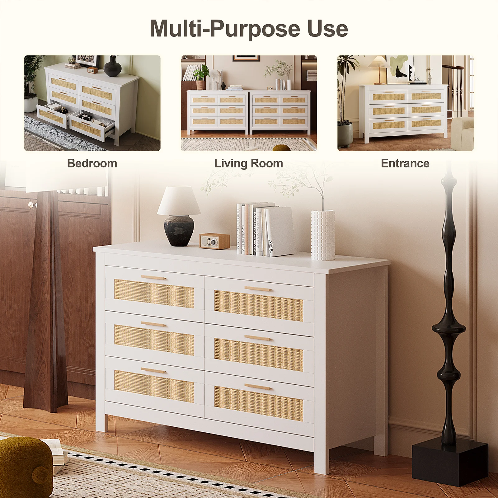 Uso como mesita de noche y mueble de entrada