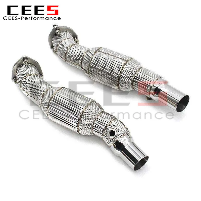 CEES Bajante de escape de acero inoxidable para Ferrari F430 4.3