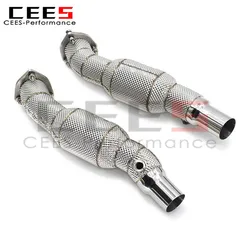 CEES Bajante de escape de acero inoxidable para Ferrari F430 4.3