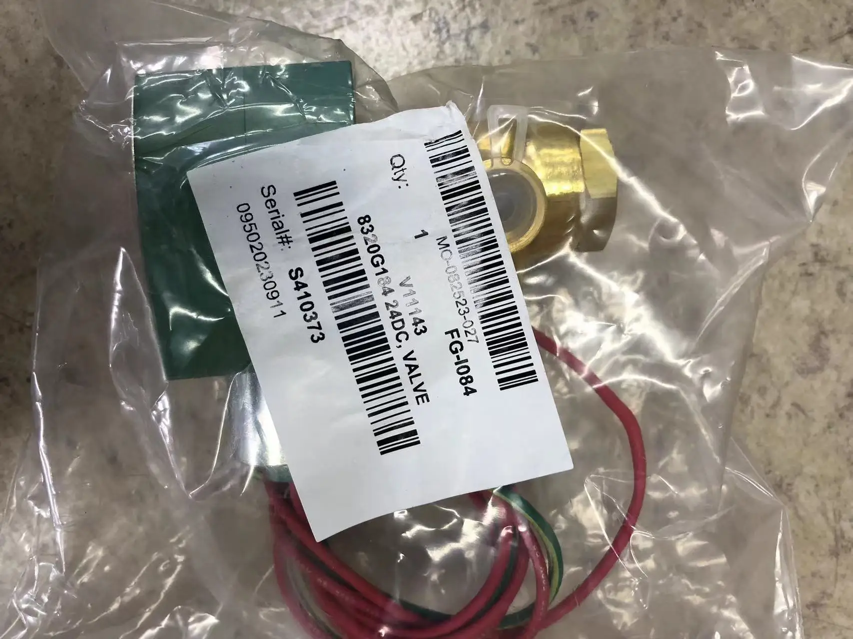 Detalle de la válvula solenoides Asco 8320G184